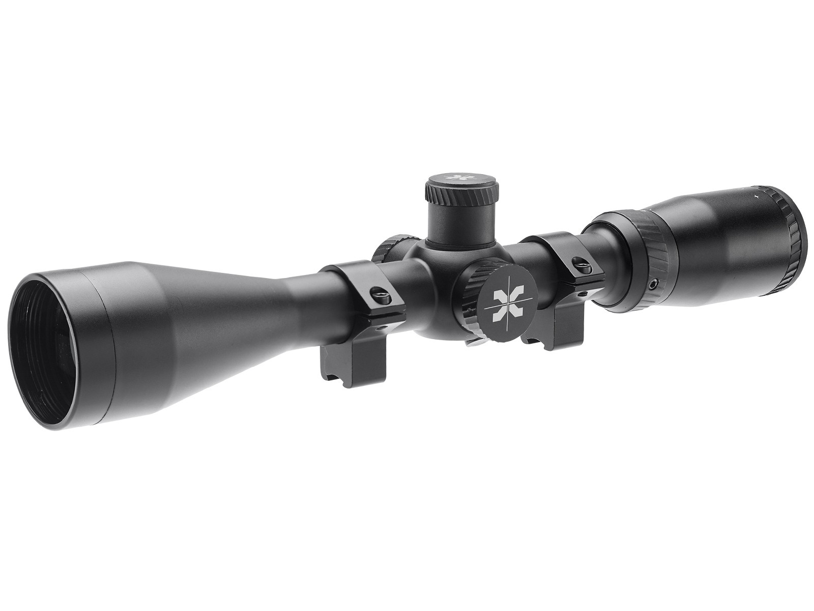 Axeon 4-16x44 AO Rifle Scope, Duplex Reticle, 1/4 MOA, 1" Tube