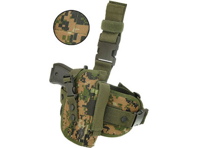 UTG Special Ops Universal Tactical Leg Holster, Woodland Digital Camo