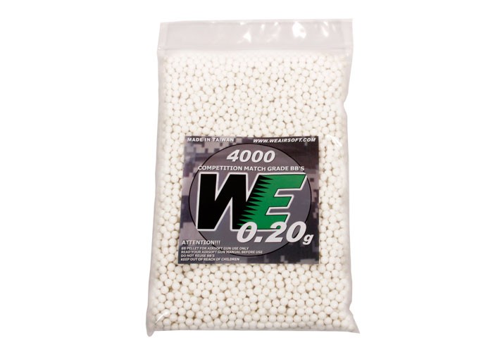 WE Competition Series Airsoft BBs, 0.20g, 4,000 Rds