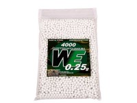 WE Competition Series 6mm Airsoft BBs, 0.25g, 4,000 Rds