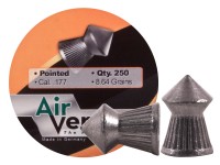 Air Venturi Pellets, .177 Cal, 8.64 Grains, Pointed, 250ct
