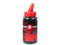 Swiss Arms 6mm Airsoft BBs, 0.36g, 2,000 Rds, Black