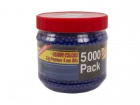 Flying Colors 6mm Plastic Airsoft BBs, 0.12g, 5,000 rds, Blue