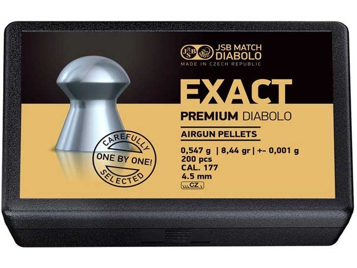 JSB Exact Premium Diabolo, .177 Cal, 8.44 Grains, Domed, 200ct