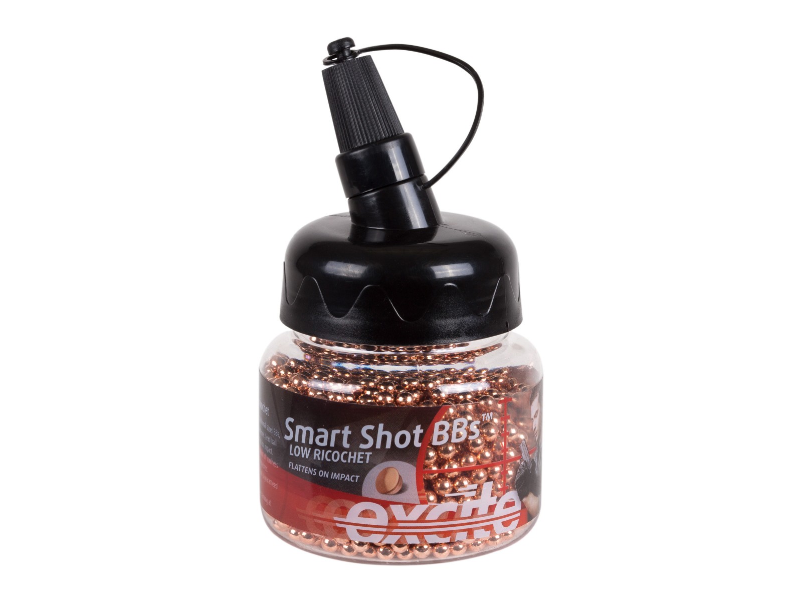 H&N Excite Smart Shot BB Bottle, .177 Cal, 7.4 Grains, Copper Plated Lead BBs, 1500ct