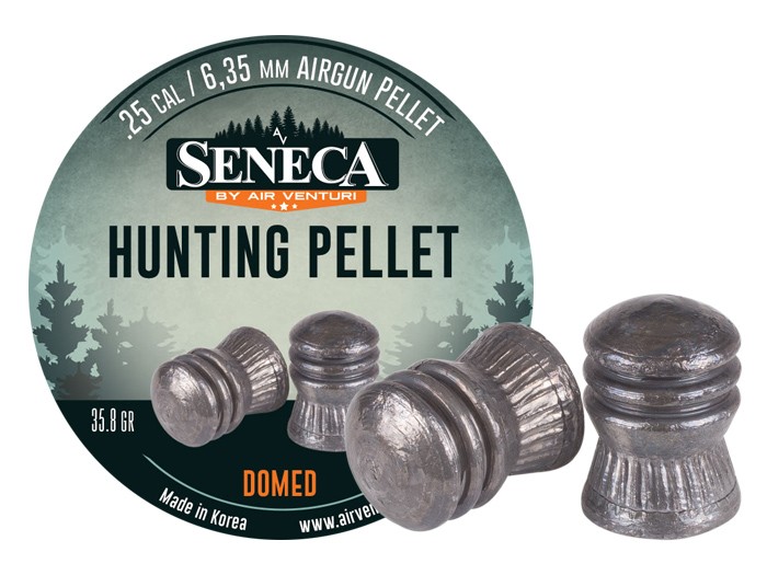 Seneca .25 Cal, 35.8 Grains, Domed, 100ct