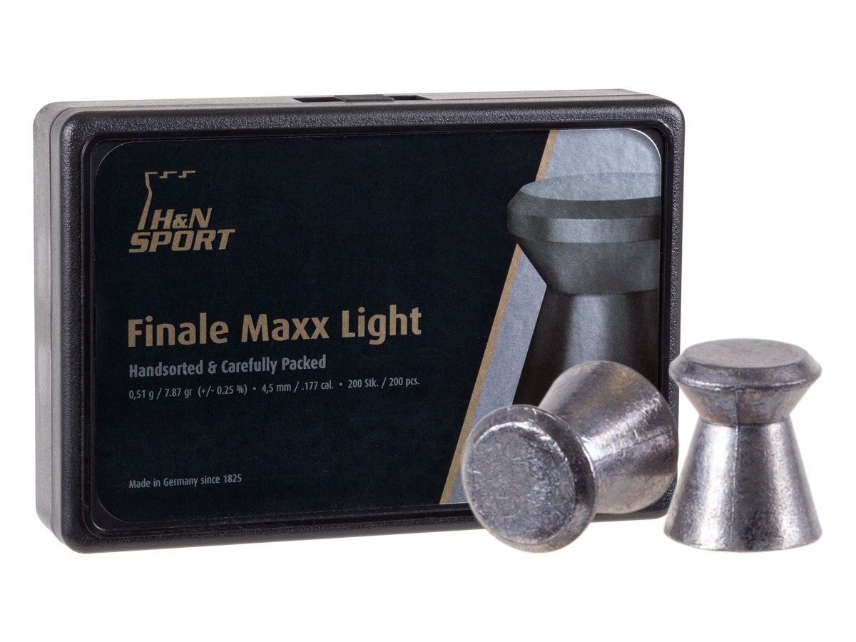 H&N Finale Maxx Heavy .177 cal, 8.18 Grains, 4.50mm, Wadcutter, 200ct