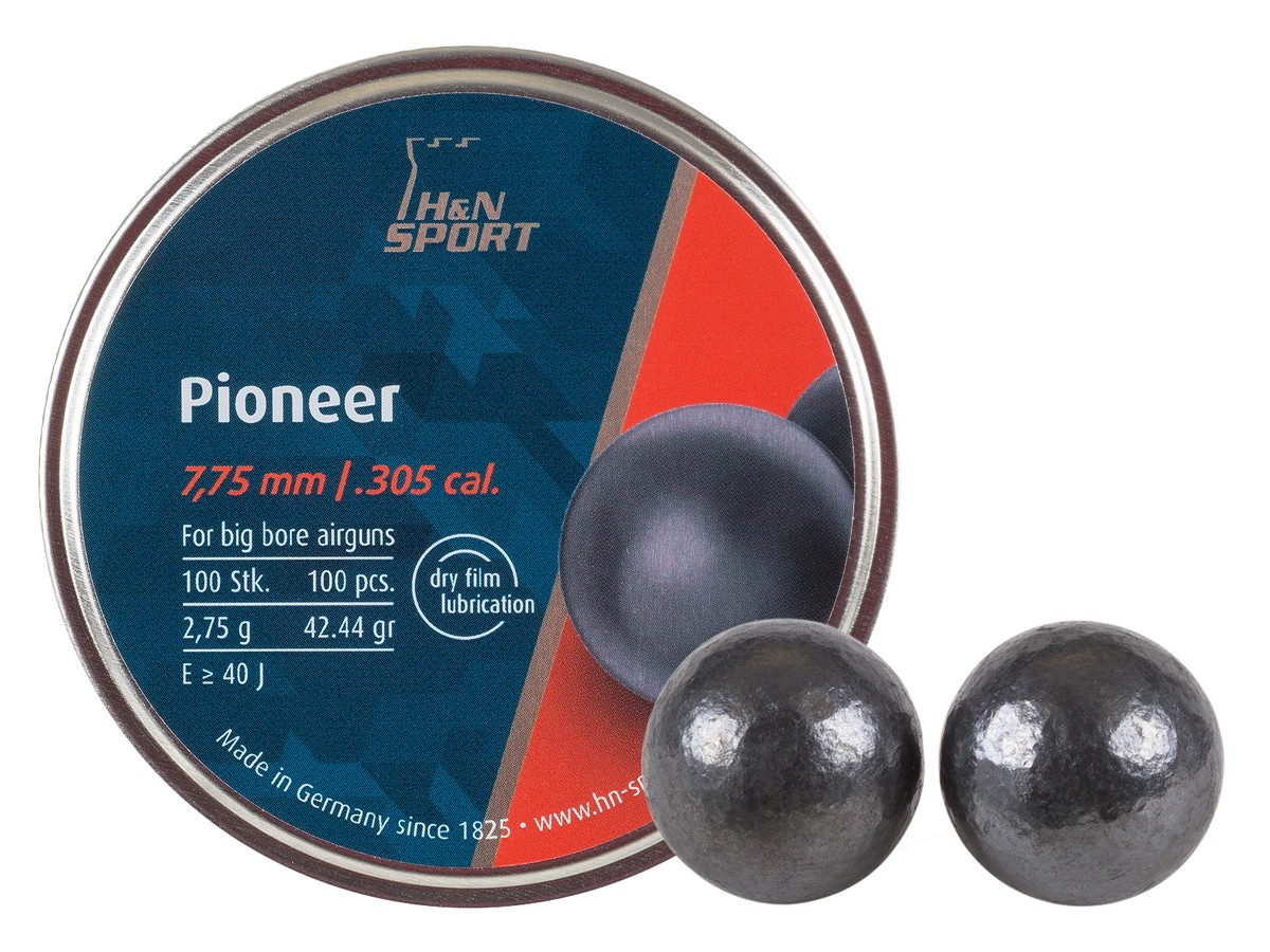 H&N Pioneer .305, 42.44 Grains, Round Ball, 100ct