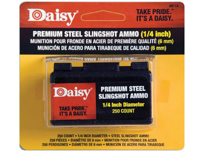 Daisy 1/4" Powerline Premium Steel Slingshot, 250ct