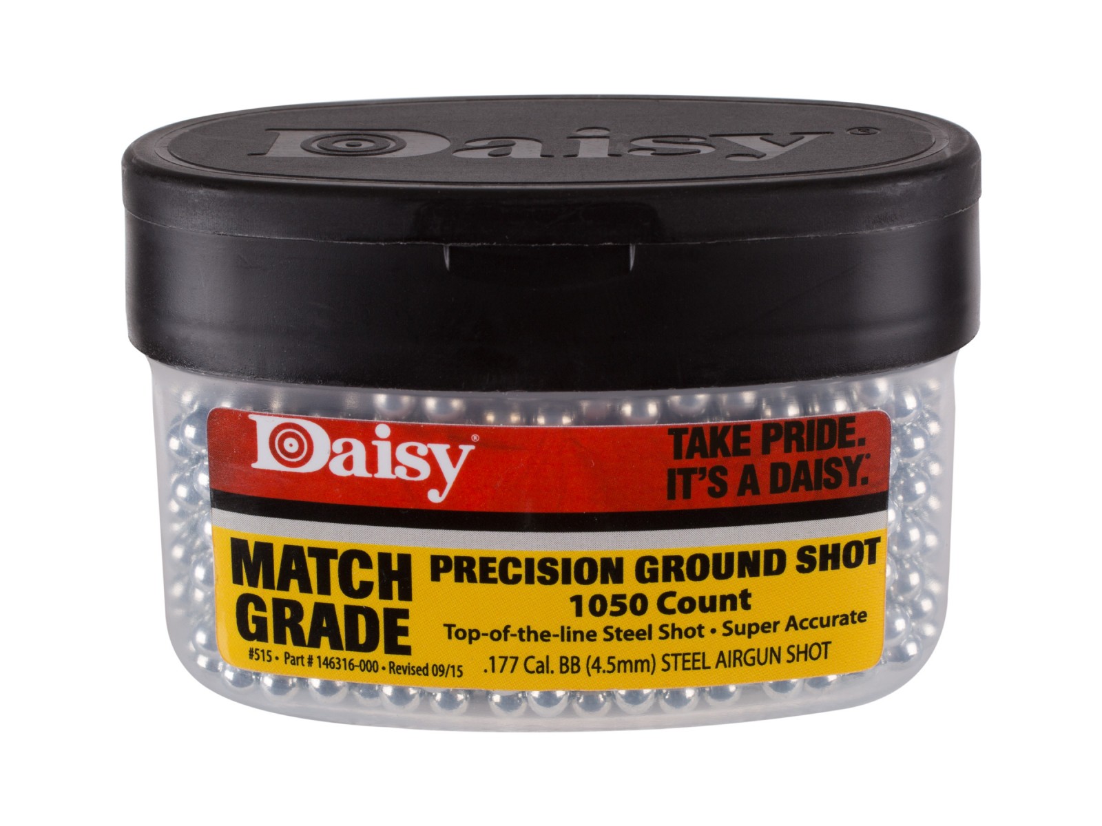 Daisy Match Grade Avanti Precision Ground Shot .177 Cal, 5.1 Grains, Steel BBs, 1050ct