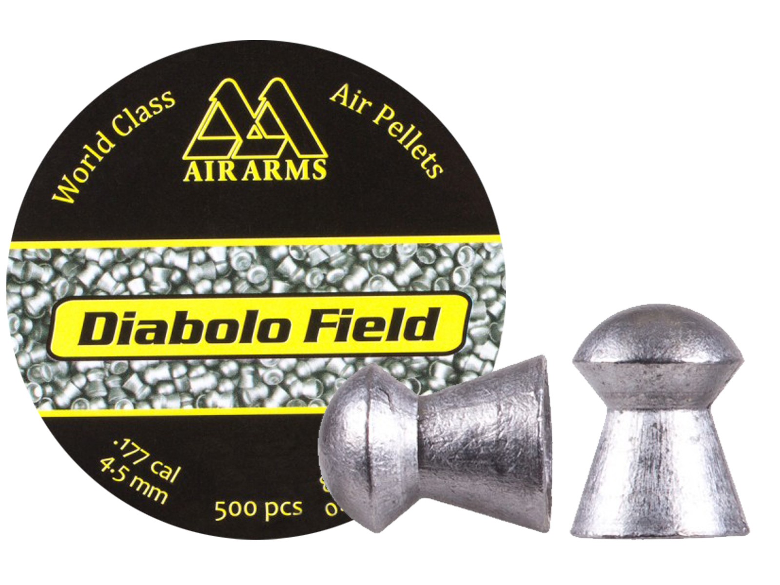 Air Arms Diabolo Field .177 Cal, 4.52mm, 8.44 Grains, Domed, 500ct