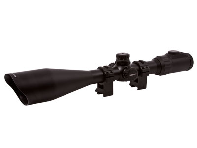 Leapers UTG 6-24x56 AO Accushot SWAT Rifle Scope, EZ-TAP, Illuminated Mil-Dot Reticle, 1/8 MOA, 30mm Tube, See-Thru Weaver Rings