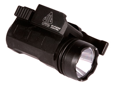 UTG Tactical Compact Pistol Flashlight, 120-Lumen CREE Q5 LED, Quick-Detach Weaver/Picatinny Mount